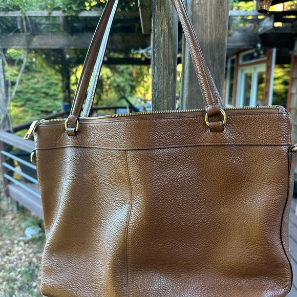Coach Brown Leather Shoulder Bag - Picture 2 of 3